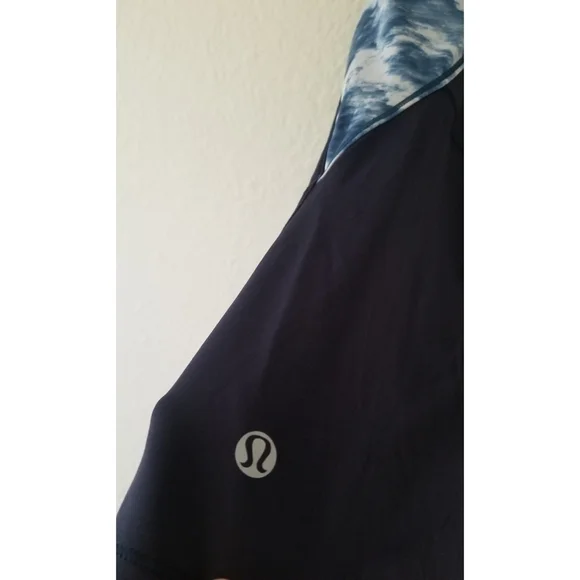 Lululemon Athletic Mesh With Me Tank Top Navy Blue Lake - Picture 11 of 16